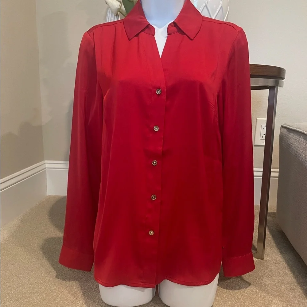 MICHAEL by Michael Kors button down top. S - Picture 1 of 5